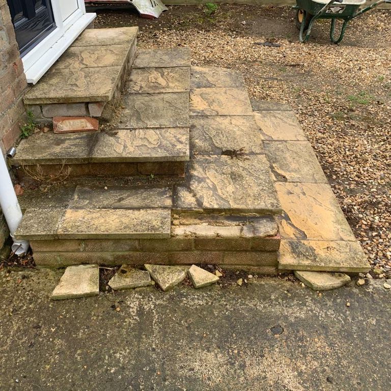 Renovation of footsteps 